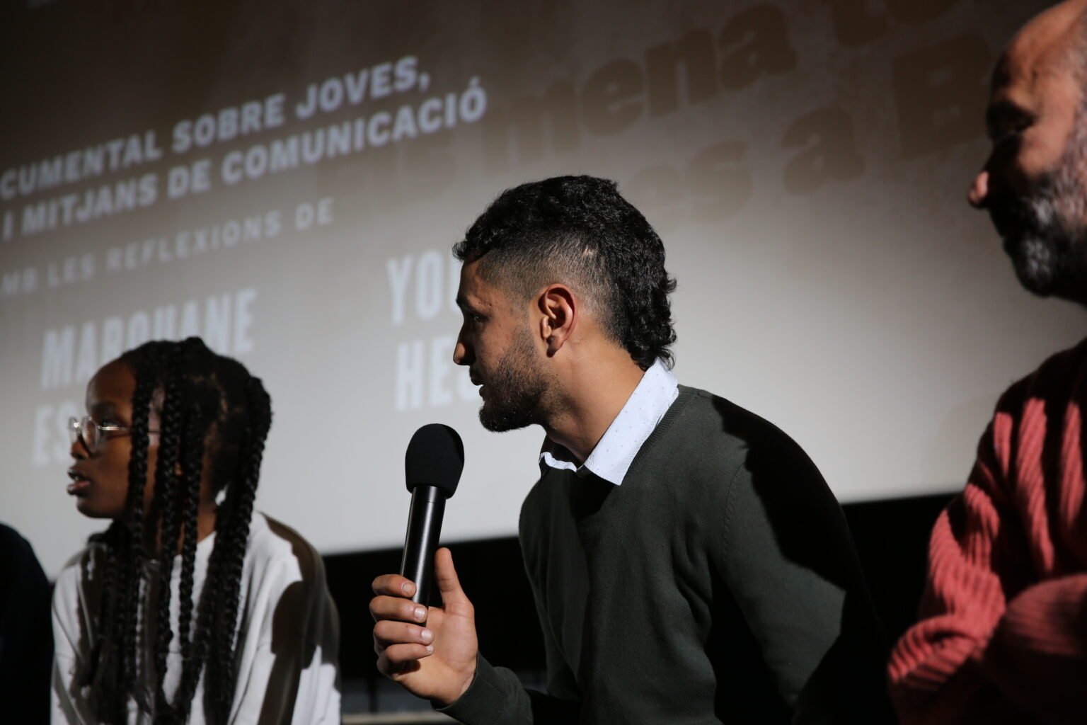 La Judith i el Youssef a la presentació del Zumzeig